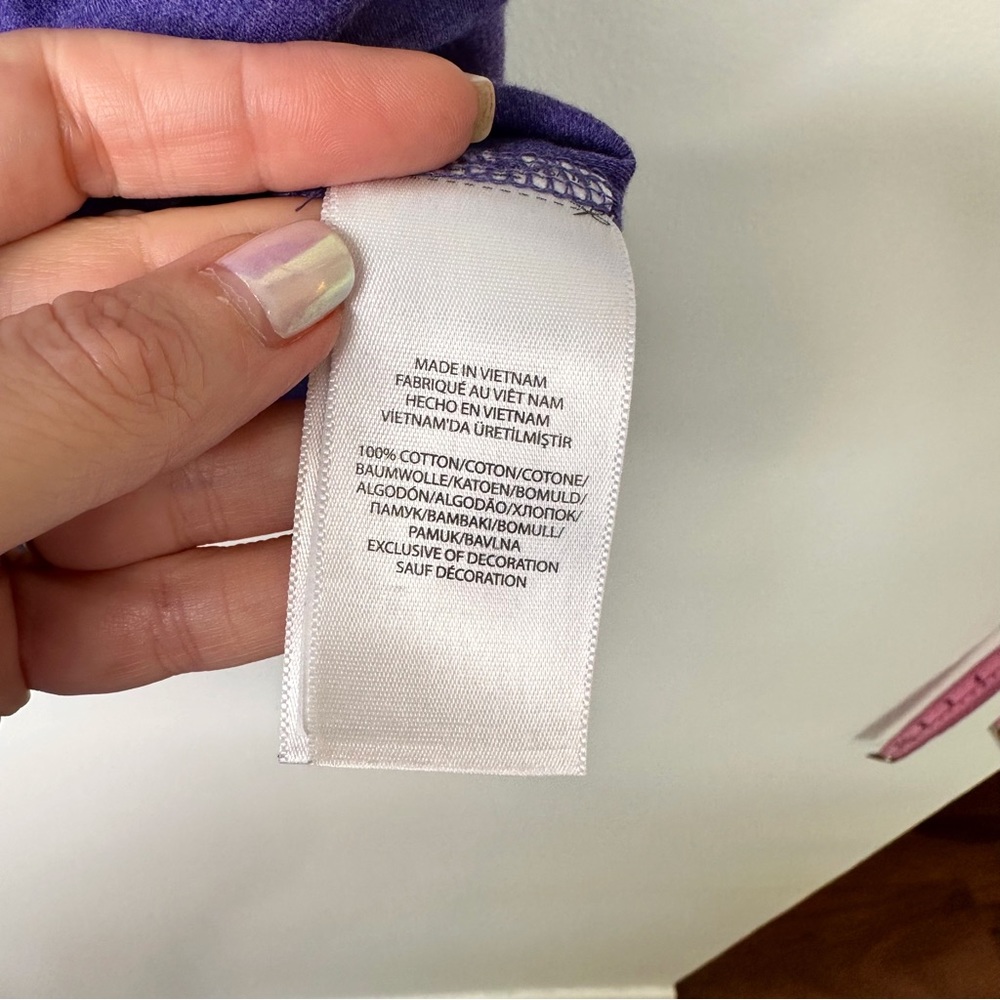 Polo Ralph Lauren Purple Classic Fit Polo T-shirt Large - Picture 6 of 7